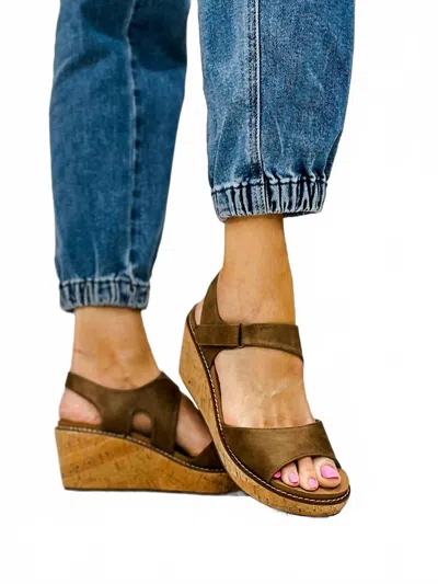 Corkys Footwear Women's Five O' Clock Somewhere Sandal In Tan In Multi