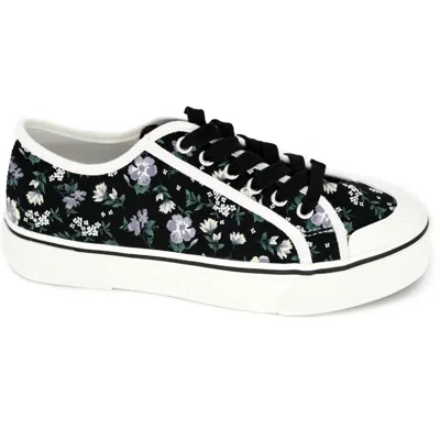 Corkys Footwear Women's Floral Waiting List Sneakers In Black