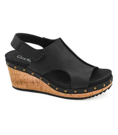 Corkys Footwear Women's For Keeps Wedge Sandals In Black