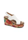 Corkys Footwear Margarita Carly Wedge In White In White
