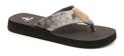 Corkys Footwear Women's Freedom Flip Flop Sandals In Silver Stars In Gray