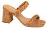 Corkys Footwear Women's French Kiss Glitter Cork Sandals In Brown In Brown