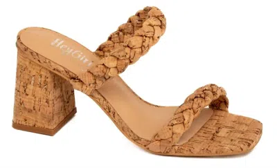 Corkys Footwear Women's French Kiss Glitter Cork Sandals In Brown