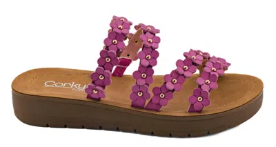 Corkys Footwear Women's Garden Party Slide Sandals In Pink