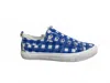 Corkys Footwear Women Gingham Slip-on Sneakers In Blue And White Checkered In Multi