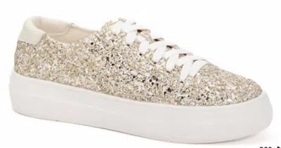 Corkys Footwear Women's Glaring Chunky Glitter Sneakers In Gold
