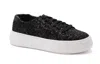 Corkys Footwear Glaring Chunky Glitter Sneakers In Black In Black