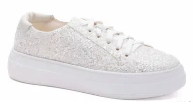 Corkys Footwear Women's Glaring Sneaker In White Glitter In Multi