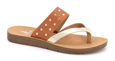Corkys Footwear Women's Good Luck Sandals In Cognac In Green