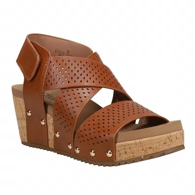 Corkys Footwear Women's Guilty Pleasure Platform Sandals In Cognac In Brown