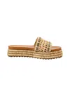 Corkys Footwear Women's Hangover Sandal In Raffia In Gray