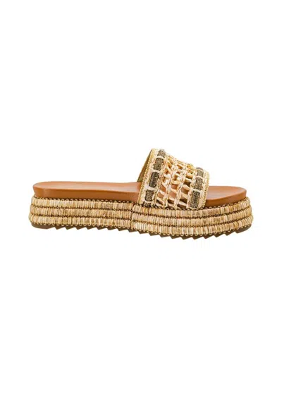 Corkys Footwear Women's Hangover Sandal In Raffia In Gray