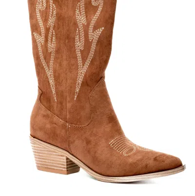 Corkys Footwear Women's Headliner Faux Suede Boot In Brown