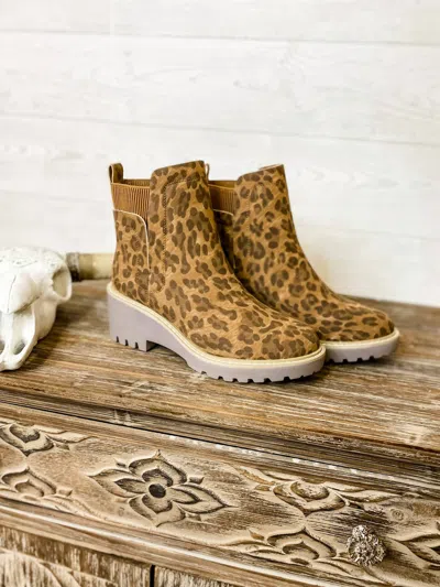 Corkys Footwear Women's Hey Girl Basic Boots In Brown Leopard In Yellow