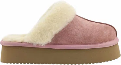 Corkys Footwear Women's Hey Girl Suede Faux Suede Clogs In Blush In Gold