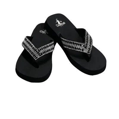 Corkys Footwear Women's Hibiscus Flip-flops In Black