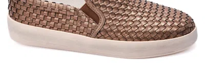 Corkys Footwear Women's I'm Weaving Slip On Sneakers In Bronze In Gold