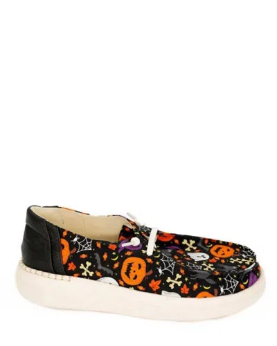 Corkys Footwear Women's Kayak 2 Halloween Slip On Sneaker In Black Multi