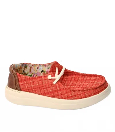 Corkys Footwear Women's Kayak 2 Loafer In Coral Tweed In Multi
