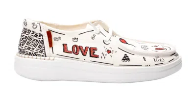 Corkys Footwear Women's Kayak 2 Slip-on Loafer In Love Doodle In Multi