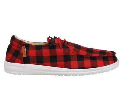 Corkys Footwear Women's Kayak Plaid Shoes In Red