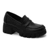 Corkys Footwear Women's Keeper Block Heel Loafer In Black In Black