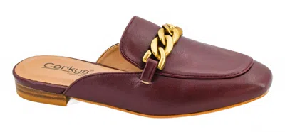 Corkys Footwear Women's Keepsake Chain Mules In Burgundy