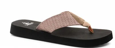 Corkys Footwear Women's Lakeside Flipflops In Blush In Black