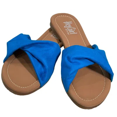 Corkys Footwear Women's Lemonade Slide Sandal In Blue