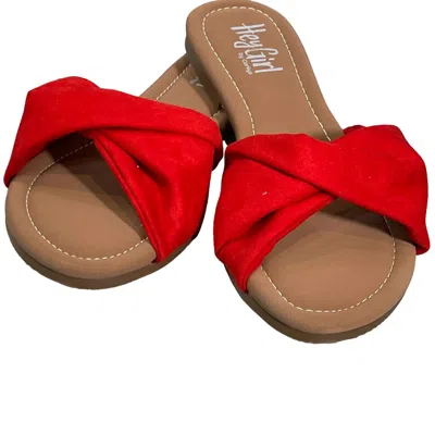 Corkys Footwear Women's Lemonade Slide Sandal In Red