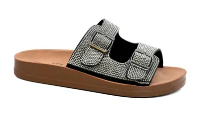 Corkys Footwear Women's Let's Be Real Rhinestone Sandals In Black