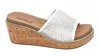 Corkys Footwear Women's Let's Mesh Around Wedge Heels In White In White