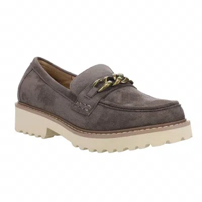 Corkys Footwear Women's Literally Loafer In Light Grey Faux Suede In Multi