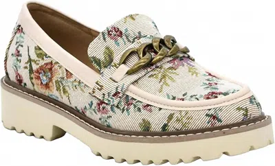 Corkys Footwear Women's Literally Loafer In Sand Brocade In Multi