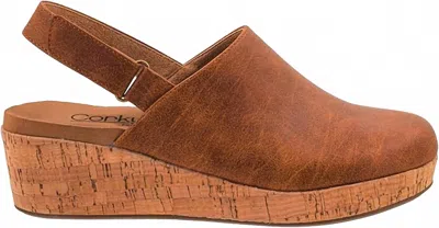 Corkys Footwear Women's Low Temps Wedge In Rust In Multi