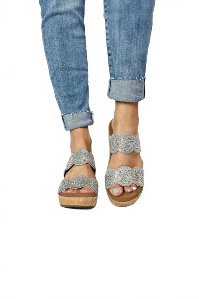 Corkys Footwear Women's Make A Toast Wedge Sandal In Clear