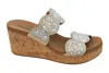 Corkys Footwear Women's Make A Toast Wedge Sandals In Clear In Multi