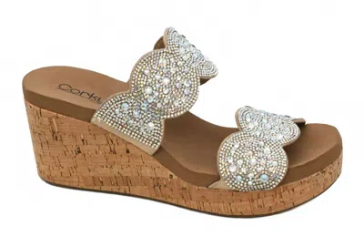 Corkys Footwear Women's Make A Toast Wedge Sandals In Clear In Multi