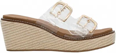 Corkys Footwear Women's Manifest Wedge In Clear In Multi