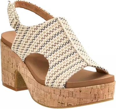 Corkys Footwear Women's Miss Carley Platform Sandal In Tan Multi