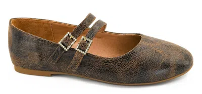 Corkys Footwear Women's Own It Flats Shoe In Espresso Crinkle In Multi