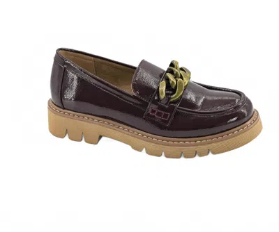 Corkys Footwear Women's Patent Loafer In Dark Red In Pink