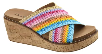 Corkys Footwear Women's Peace Out Multi Color Sandal