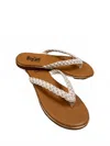 Corkys Footwear Women's Pigtail Flip Flops In Ivory In Multi