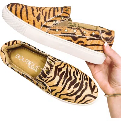 Corkys Footwear Women's Pine Top Slip On Shoes In Hair On Hide Tiger In Multi