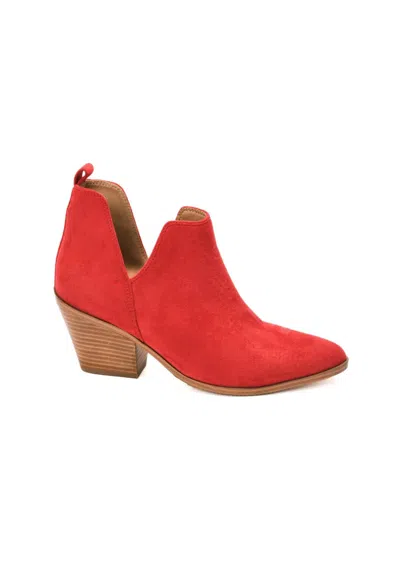 Corkys Footwear Women's Pointed Toe Cowboy Booties In Red