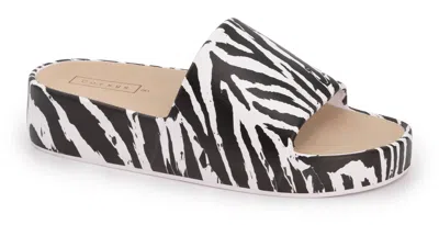 Corkys Footwear Women's Popscicle Slide Sandal In Zebra In Multi
