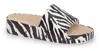 Corkys Footwear Women's Popscicle Slide Sandal In Zebra In White