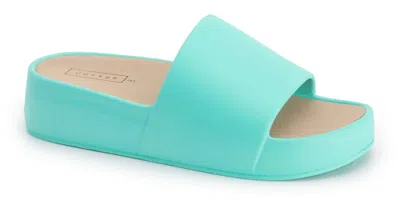 Corkys Footwear Women's Popsicle Slide In Aqua In Blue
