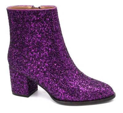 Corkys Footwear Women's Razzle Dazzle Boots In Purple Glitter In Multi